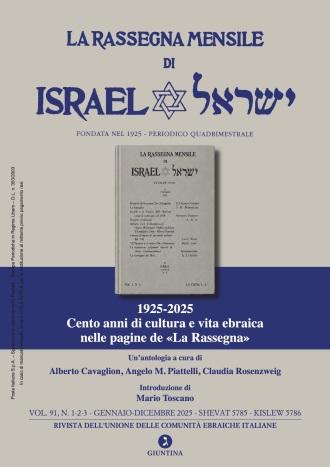la-rassegna-mensile-di-israel-vol-91-n-123-19252025-cento-anni-di-cultura-e-vita-ebraica-nelle-pagine-de-«la-rassegna»